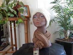 Double knitted slouch hat