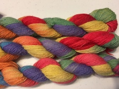 Alpaca Sock Yarn - Knuckles - Rainbow
