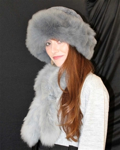 Fur Hat and Scarf Set