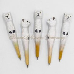 Hand Carved Wooden Alpaca Pen
