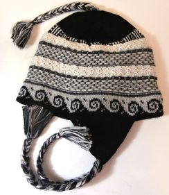 Lined Lace Alpaca Chullo Hat