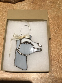 Goat Stained Glass Ornaments
