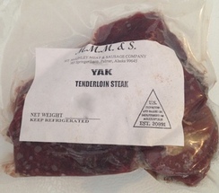 Yak Tenderloin Steak-single / $29 per lb