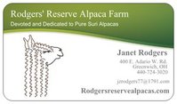 Rodgers' Reserve Alpaca Farm - Logo