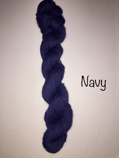 Photo of 100% Suri Yarn Hand Dyed Navy