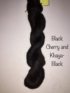 100% Suri Yarn Natural Black Cherry