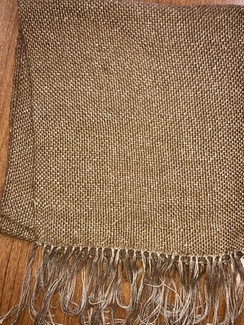 Scarf- Suri Alpaca- Bronze & Gold Thread