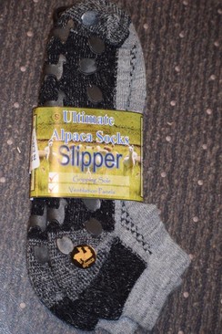 Alpaca Slipper Socks with grips