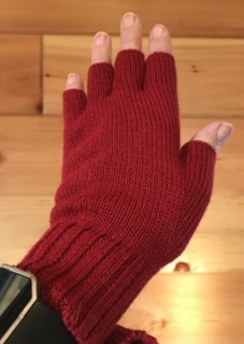 Half Finger alpaca gloves 