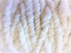 Yarn-100% alpaca corespun rug yarn White