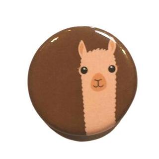 CH-Alpaca Watching Button Pin