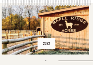 Maple Ridge Acres Farm Calendar