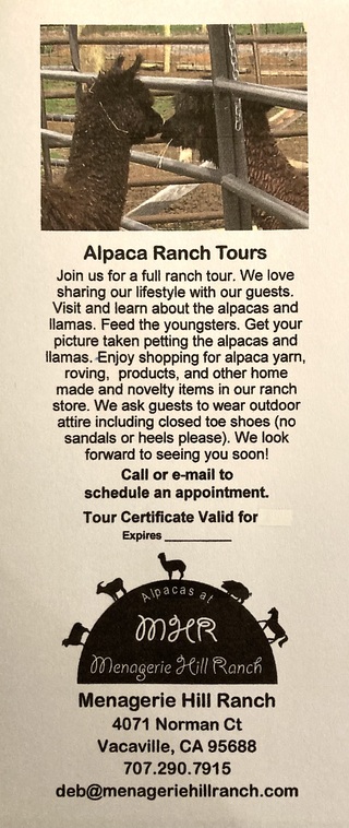 Ranch Tour Gift Certificate - Youth 1-11