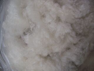 Raw blanket fleece-white