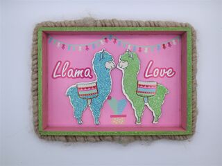 Llama Love Wall Plaque
