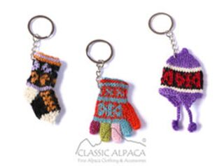 CA-Tiny Alpaca Knit Keychain