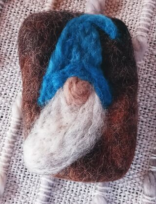 Gnomes Felted Soap
