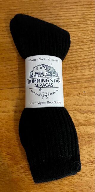 Humming Star Alpaca Boot Socks /Ladie's