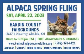 Alpaca Spring Fling Vendor Booth 2023