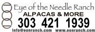 Eye of the Needle Ranch Championship Alpacas - Logo