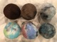 Mix of natural and dyed balls