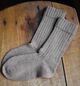 Tan hand knit socks