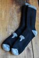 Black and grey thermal socks