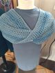 2 tone blue mobile shawl