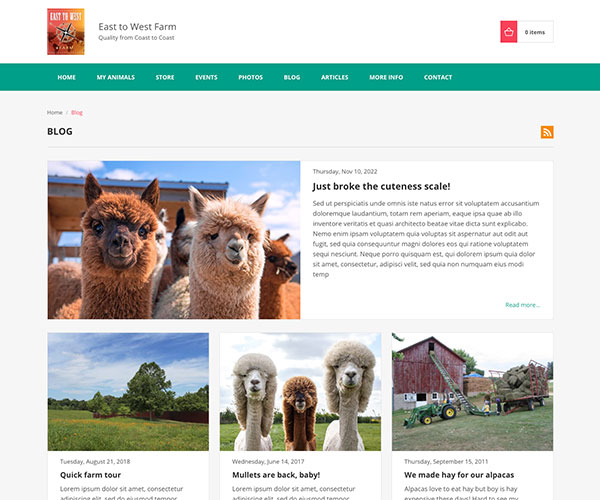 Openherd - Farm websites blogging